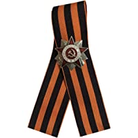 Ganwear® Cinta estilo URSS- soviética- ruso WW2 - San George- 9 de mayo- Victoria georgiana- con un broche